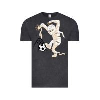 Vintage Black funny halloween soccer ball Vintage Tee - DesignPulse