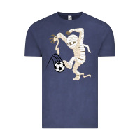 Vintage Denim funny halloween soccer ball Vintage Tee - DesignPulse