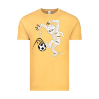 Vintage Mustard funny halloween soccer ball Vintage Tee - DesignPulse