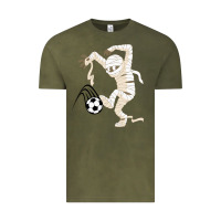 Vintage Olive funny halloween soccer ball Vintage Tee - DesignPulse