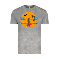 Cloud Rock cheerleading skeleton halloween cheer skeleton cheerleader t shirt Vintage Tee - DesignPulse