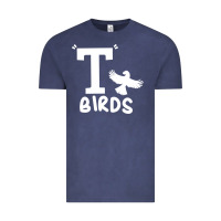 Vintage Denim t birds greaser thunderbirds 1970s t birds pullover hoodie Vintage Tee - DesignPulse