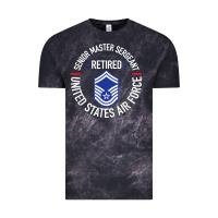 Cloud Black senior master sergeant retired air force retirement gifts t shirt Vintage Tee - DesignPulse