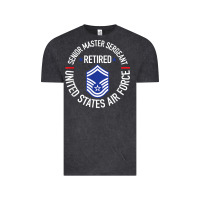 Vintage Black senior master sergeant retired air force retirement gifts t shirt Vintage Tee - DesignPulse
