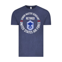 Senior Master Sergeant Retired Air Force Retirement Gifts T Shirt Vintage Tee | Teevron