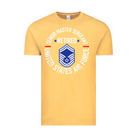 Vintage Mustard senior master sergeant retired air force retirement gifts t shirt Vintage Tee - DesignPulse