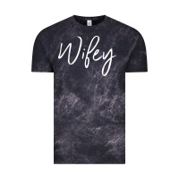 Cloud Black wifey sweat(b) Vintage Tee - DesignPulse