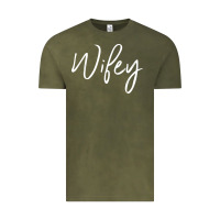 Vintage Olive wifey sweat(b) Vintage Tee - DesignPulse