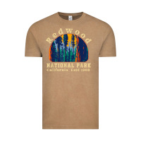 Vintage Coffee redwood national park california retro vintage cam Vintage Tee - DesignPulse