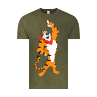 Vintage Olive Frosted Flakes Tony The Tiger T Shirt Vintage Tee - DesignPulse
