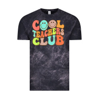 Cloud Black cool teachers club funny smile teachers club squad t shirt Vintage Tee - DesignPulse