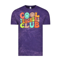 Cloud Purple cool teachers club funny smile teachers club squad t shirt Vintage Tee - DesignPulse