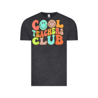 Vintage Black cool teachers club funny smile teachers club squad t shirt Vintage Tee - DesignPulse