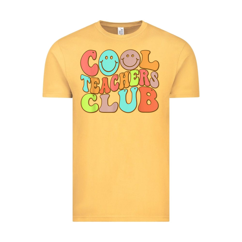 Cool Teachers Club Funny Smile Teachers Club Squad T Shirt Vintage Tee by DesignPulse | Teevron