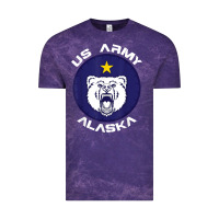 Cloud Purple us army alaska polar bear patch t shirt Vintage Tee - DesignPulse