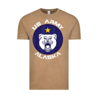 Vintage Coffee us army alaska polar bear patch t shirt Vintage Tee - DesignPulse