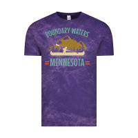 Cloud Purple retro boundary waters canoe minnesota Vintage Tee - DesignPulse