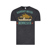 Vintage Black retro boundary waters canoe minnesota Vintage Tee - DesignPulse