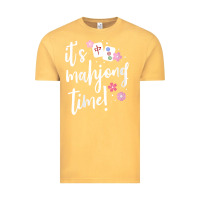 Vintage Mustard womens mahjong gift for her mahjong player v neck t shirt Vintage Tee - DesignPulse