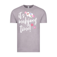Vintage Zinc womens mahjong gift for her mahjong player v neck t shirt Vintage Tee - DesignPulse