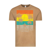 Vintage Camel windansea beach california ca surfer surfing surf palm tree Vintage Tee - DesignPulse