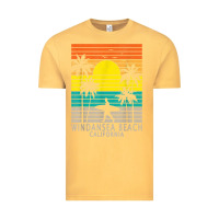 Vintage Mustard windansea beach california ca surfer surfing surf palm tree Vintage Tee - DesignPulse