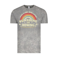 Cloud Rock Rowing  . Just A Girl Who Loves Sunshine And Rowing Vintage Tee - DesignPulse
