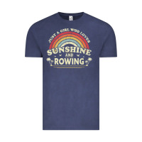 Vintage Denim Rowing  . Just A Girl Who Loves Sunshine And Rowing Vintage Tee - DesignPulse