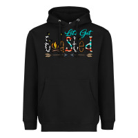 Black let's get toasted Heavyweight Hoodie - CowhideDigitalArt