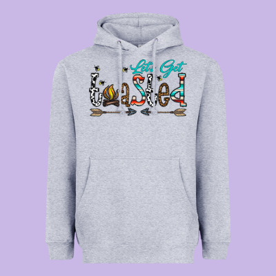 Let's Get Toasted Heavyweight Hoodie Designed By Cowhidedigitalart