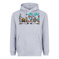 Heather Grey let's get toasted Heavyweight Hoodie - CowhideDigitalArt