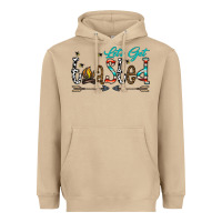 Mushroom let's get toasted Heavyweight Hoodie - CowhideDigitalArt