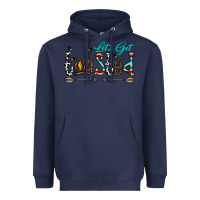 Navy let's get toasted Heavyweight Hoodie - CowhideDigitalArt