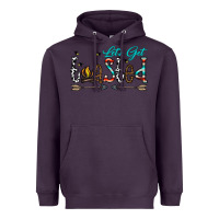 Plum let's get toasted Heavyweight Hoodie - CowhideDigitalArt