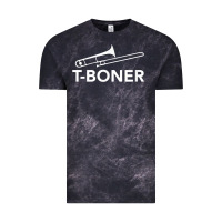 Cloud Black funny trombone funny t boner funny t boner tboner Vintage Tee - DesignPulse