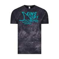 Cloud Black fins up jimmy Vintage Tee - DesignPulse