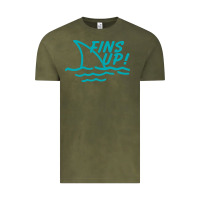 Vintage Olive fins up jimmy Vintage Tee - DesignPulse