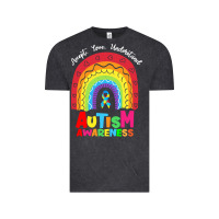 Vintage Black autism awareness month t  shirt autism awareness rainbow accept unders Vintage Tee - DesignPulse
