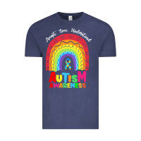 Vintage Denim autism awareness month t  shirt autism awareness rainbow accept unders Vintage Tee - DesignPulse