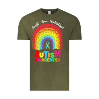 Vintage Olive autism awareness month t  shirt autism awareness rainbow accept unders Vintage Tee - DesignPulse