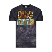 Cloud Black Dog Nana with Paw Vintage Tee - texasbilliewilder