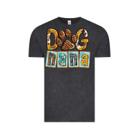 Vintage Black Dog Nana with Paw Vintage Tee - texasbilliewilder