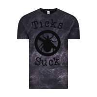 Cloud Black ticks suck shirt lyme disease gift green awareness ribbon Vintage Tee - DesignPulse