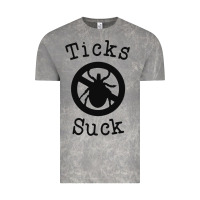 Cloud Rock ticks suck shirt lyme disease gift green awareness ribbon Vintage Tee - DesignPulse