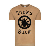 Vintage Camel ticks suck shirt lyme disease gift green awareness ribbon Vintage Tee - DesignPulse