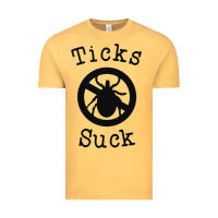 Vintage Mustard ticks suck shirt lyme disease gift green awareness ribbon Vintage Tee - DesignPulse