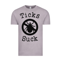 Vintage Zinc ticks suck shirt lyme disease gift green awareness ribbon Vintage Tee - DesignPulse