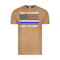Vintage Camel police fire ems first responder american flag firefighter t shirt Vintage Tee - DesignPulse