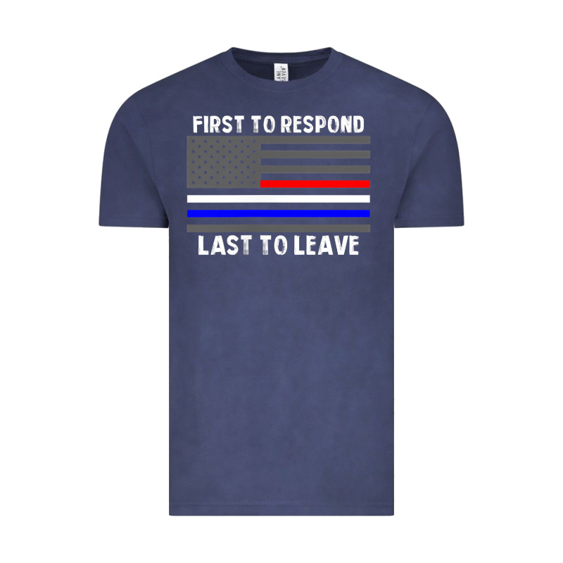 Police Fire Ems First Responder American Flag Firefighter T Shirt Vintage Tee by DesignPulse | Teevron