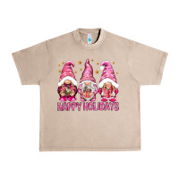 French Oak Happy holidays with gnomes Urban Heavy Tee - NancyCooperArtShop